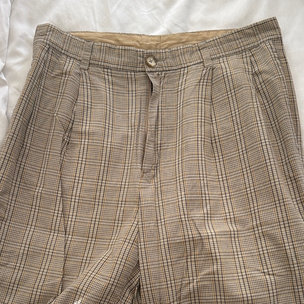 Vintage 90’s JFK Jr. vibe, Nautica ‘Rigger’ straight leg plaid pant size 33x30